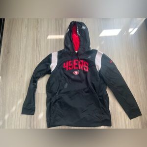 Nike black 49ers hoodie xxl